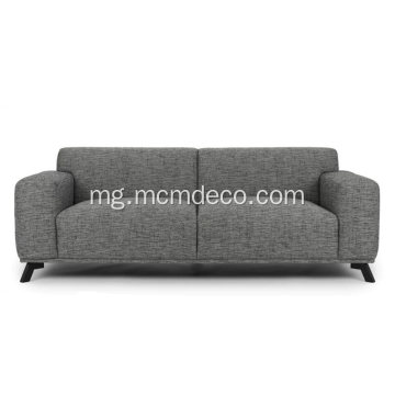 Volu Licorice Cream Fabric Sofa